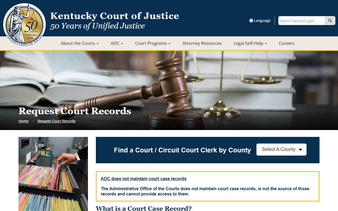 Hopkins County court records State Records Center requests